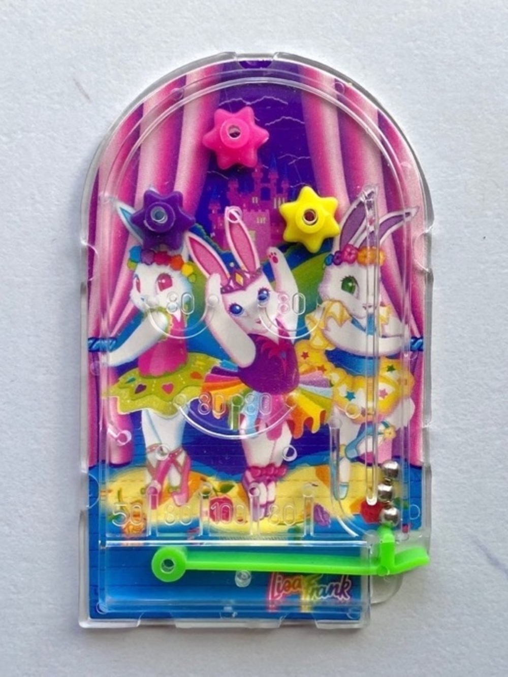 VTG Lisa Frank Ballerina Bunnies mini pinball game